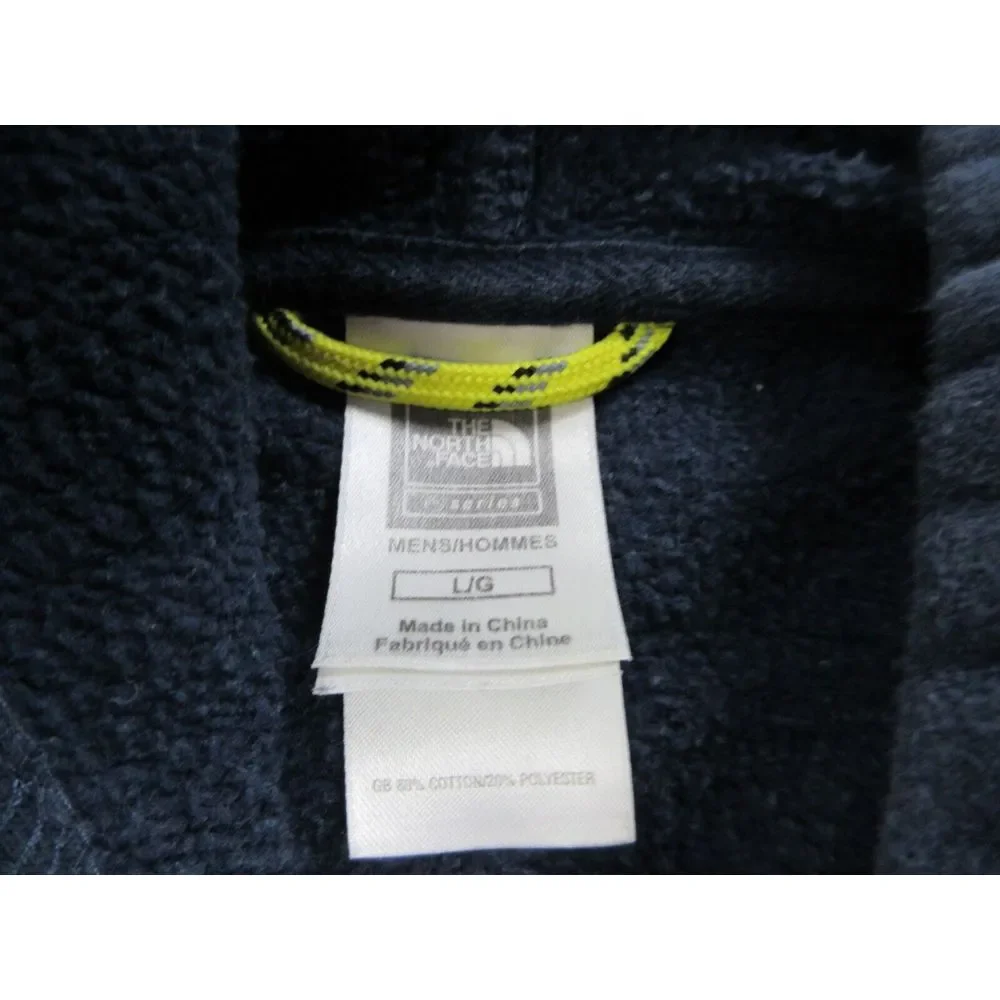 North Face Sweater Mens‎ Large Blue Logo Hoodie Outdoors Casual Sweatshirt